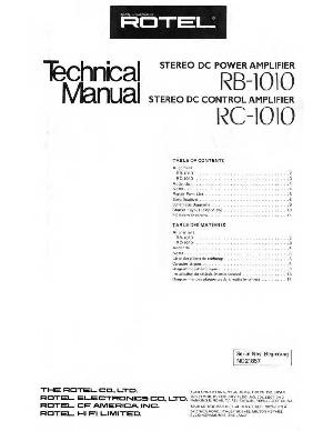 Service manual Rotel RC-1010 ― Manual-Shop.ru