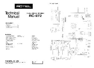 Сервисная инструкция Rotel RC-972 ― Manual-Shop.ru