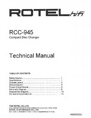 Service manual Rotel RCC-945 ― Manual-Shop.ru