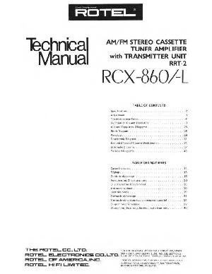 Service manual Rotel RCX-860, RCX-860L ― Manual-Shop.ru