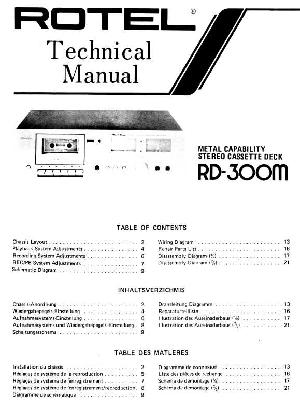 Service manual Rotel RD-300M ― Manual-Shop.ru