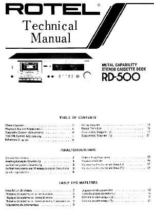 Service manual Rotel RD-500 ― Manual-Shop.ru