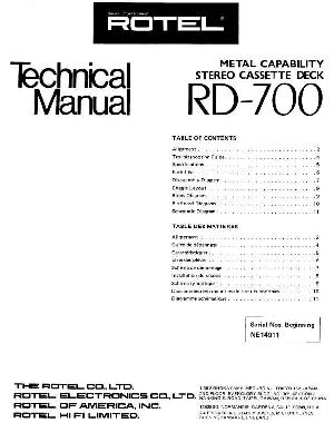 Service manual Rotel RD-700 ― Manual-Shop.ru