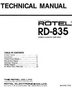 Service manual Rotel RD-835 ― Manual-Shop.ru