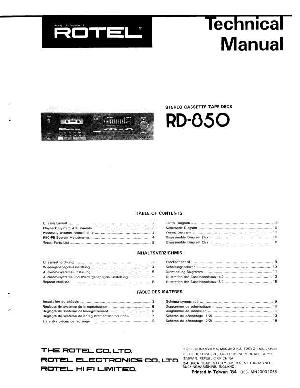 Service manual Rotel RD-850 ― Manual-Shop.ru