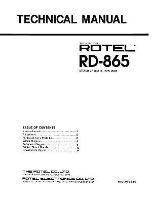 Service manual Rotel RD-865 ― Manual-Shop.ru