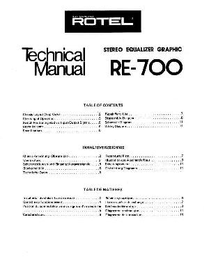 Сервисная инструкция Rotel RE-700 ― Manual-Shop.ru