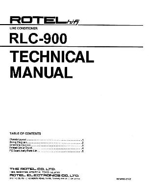 Сервисная инструкция Rotel RLC-900 ― Manual-Shop.ru