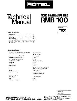 Service manual Rotel RMB-100 ― Manual-Shop.ru