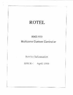 Service manual Rotel RMZ-950 ― Manual-Shop.ru
