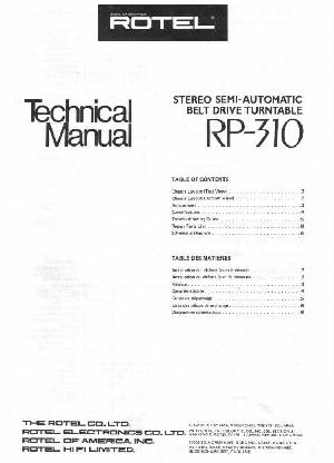 Service manual Rotel RP-310 ― Manual-Shop.ru