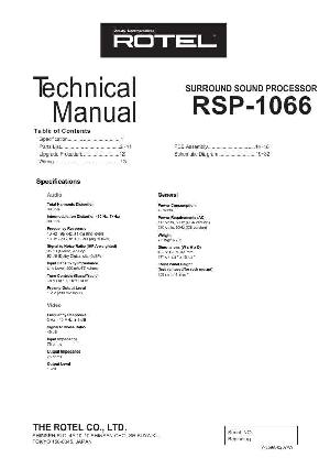 Service manual Rotel RSP-1066  ― Manual-Shop.ru