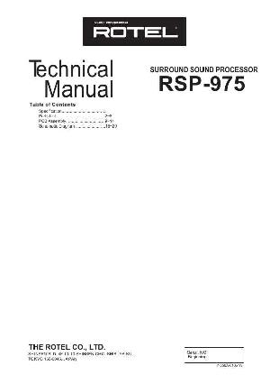 Service manual Rotel RSP-975 ― Manual-Shop.ru