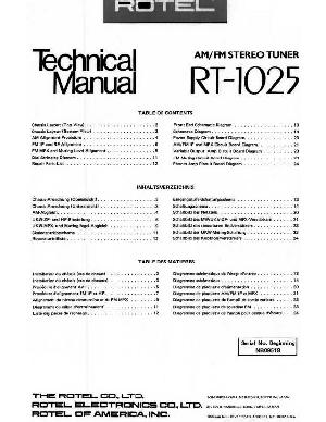 Service manual Rotel RT-1025 ― Manual-Shop.ru