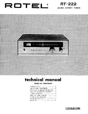Service manual Rotel RT-222 ― Manual-Shop.ru