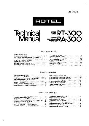 Сервисная инструкция Rotel RT-300 ― Manual-Shop.ru