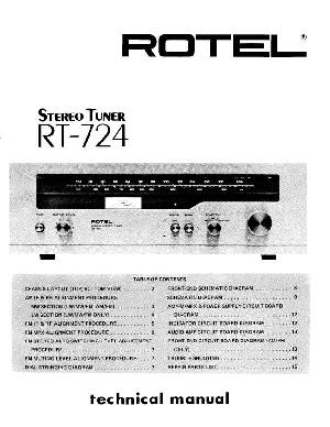 Сервисная инструкция Rotel RT-724 ― Manual-Shop.ru