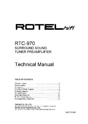 Сервисная инструкция Rotel RTC-970 ― Manual-Shop.ru