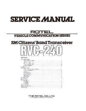 Сервисная инструкция Rotel RVC-240 ― Manual-Shop.ru
