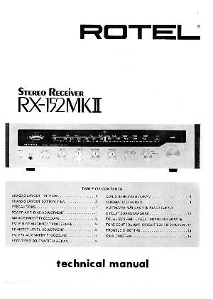 Сервисная инструкция Rotel RX-152MKII ― Manual-Shop.ru