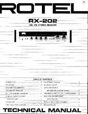 Service manual Rotel RX-202 ― Manual-Shop.ru