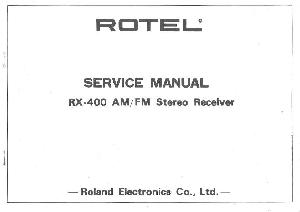 Сервисная инструкция Rotel RX-400 ― Manual-Shop.ru