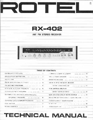 Сервисная инструкция Rotel RX-402 ― Manual-Shop.ru