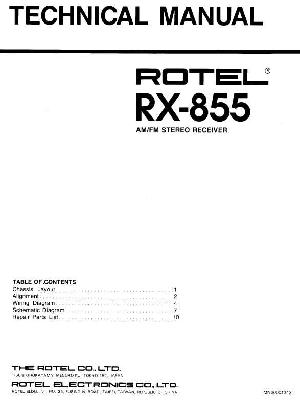 Service manual Rotel RX-855 ― Manual-Shop.ru