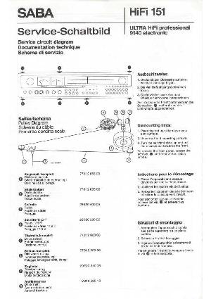 Сервисная инструкция Saba 9140, HIFI-151 ― Manual-Shop.ru
