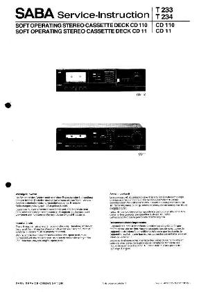 Service manual Saba CD-110 ― Manual-Shop.ru