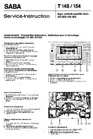 Сервисная инструкция Saba CD-360, CD-362 ― Manual-Shop.ru