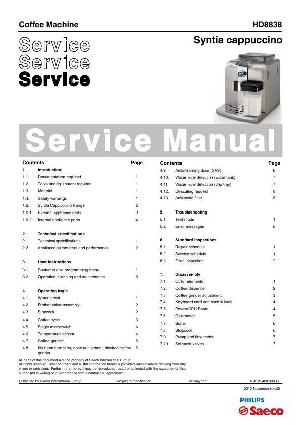 Сервисная инструкция Saeco SYNTIA CAPPUCCINO ― Manual-Shop.ru