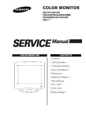 Сервисная инструкция Samsung 700IFT, 900IFT, 750P PG17HS ― Manual-Shop.ru