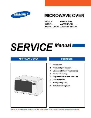Сервисная инструкция Samsung AMW-83E ― Manual-Shop.ru