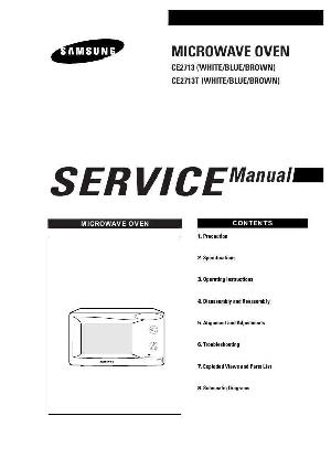 Сервисная инструкция Samsung CE-2713, CE-2713T ― Manual-Shop.ru