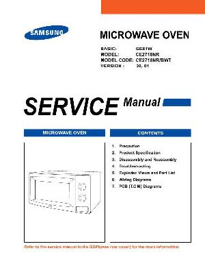 Сервисная инструкция Samsung CE-2718NR ― Manual-Shop.ru