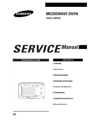Сервисная инструкция Samsung CE-2913 ― Manual-Shop.ru