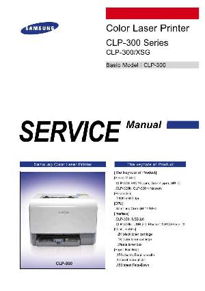 Сервисная инструкция Samsung CLP-300  ― Manual-Shop.ru