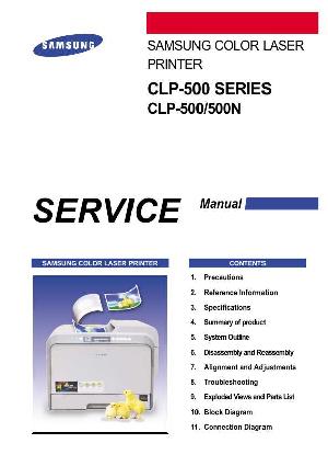 Сервисная инструкция Samsung CLP-500, CLP-500N ― Manual-Shop.ru