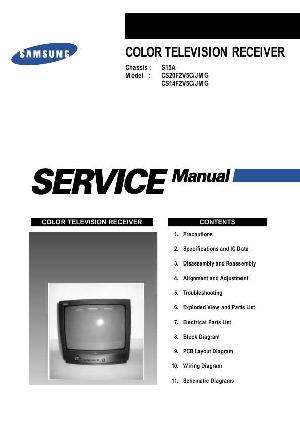 Сервисная инструкция Samsung CS-20F2V5C, CS-14F2V5C (S15A chassis) ― Manual-Shop.ru