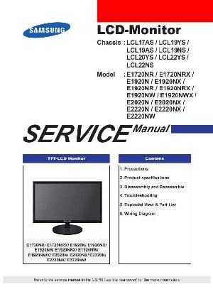 Сервисная инструкция Samsung E1720NR, E1920N, E2020N, E2220N ― Manual-Shop.ru