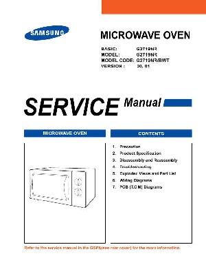 Сервисная инструкция Samsung G-2719NR ― Manual-Shop.ru