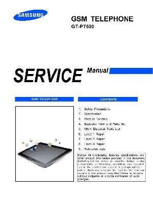 Сервисная инструкция Samsung GT-P7500 ― Manual-Shop.ru