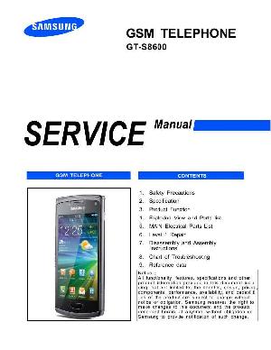 Service manual Samsung GT-S8600 WAVE-3 ― Manual-Shop.ru