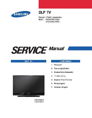 Сервисная инструкция Samsung HL-61A750, HL-67A750, шасси L70A(N) AQUAMARINE ― Manual-Shop.ru
