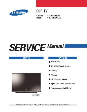 Сервисная инструкция Samsung HL-T5087SX ― Manual-Shop.ru
