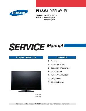Сервисная инструкция Samsung HPT4264, HPT5064, F34A ― Manual-Shop.ru