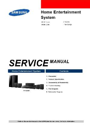 Сервисная инструкция Samsung HT-D4500 ― Manual-Shop.ru