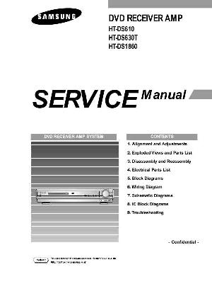 Сервисная инструкция Samsung HT-DS610, HT-DS630T, 1860 ― Manual-Shop.ru