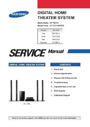 Service manual Samsung HT-TZ315 ― Manual-Shop.ru